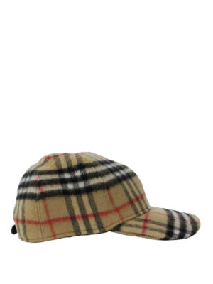 BURBERRY: cappelli - Cappellino in lana cotta Vintage check