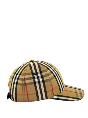 BURBERRY: hats & caps - Vintage check cotton baseball cap