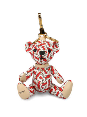 BURBERRY: portachiavi - Portachiavi in pelle stampata Thomas