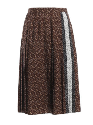 BURBERRY: Faldas media pierna y semilargas - Falda Semilarga - Marine