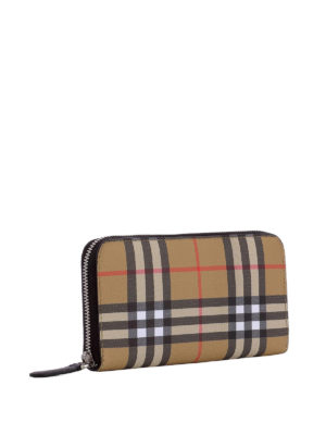 BURBERRY: portafogli online - Portafoglio Vintage Check con zip around