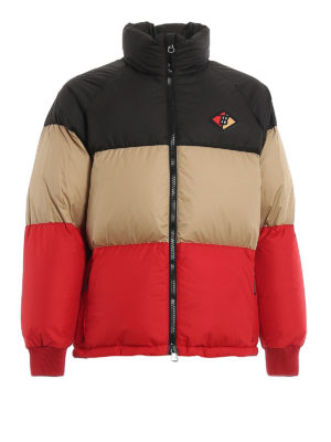 BURBERRY: padded jackets - Branston colour-block puffer jacket