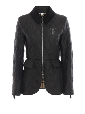 BURBERRY: giacche imbottite - Giacca monogramma trapuntata
