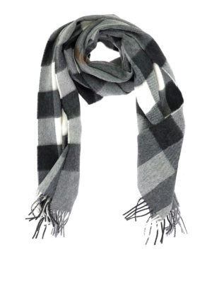 BURBERRY: scarves - Cashmere checked scarf