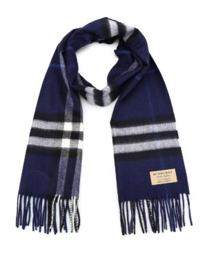 Burberry: scarves - Classic Check cashmere scarf