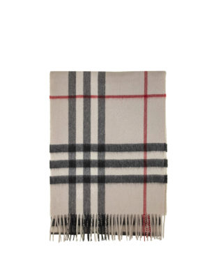 BURBERRY: sciarpe e foulard - Sciarpa di cashmere con motivo check