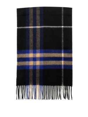 BURBERRY: sciarpe e foulard - Sciarpa in cashmere con motivo tartan