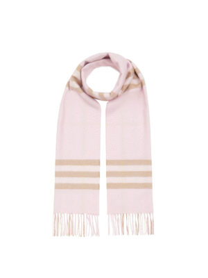 BURBERRY: scarves - Tartan motif pure cashmere scarf