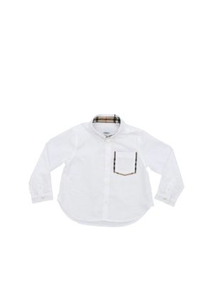 BURBERRY: shirts - Harry shirt in white with Check details
