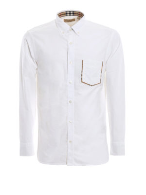 BURBERRY: camicie - Camicia Harry in cotone Oxford