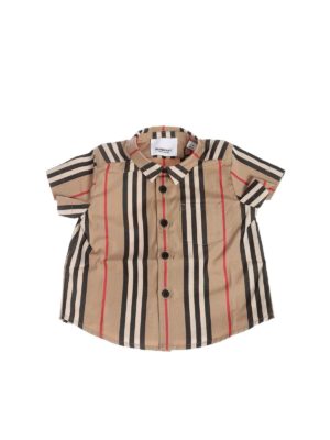 BURBERRY: shirts - Shirt with pocket in Archive Beige