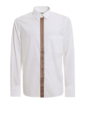 BURBERRY: camicie - Camicia Silverton con iconico motivo a righe