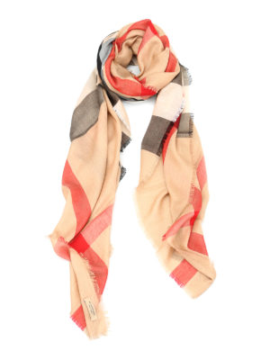 BURBERRY: Stole & Scialli - Scialle quadrato stampa Check