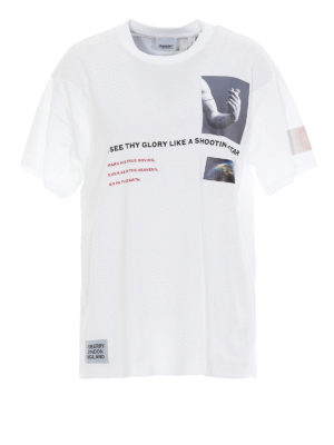 BURBERRY: t-shirts - Collage printed jersey T-shirt
