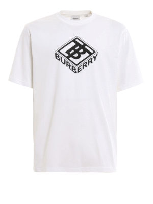 BURBERRY: t-shirts - Ellison white T-shirt