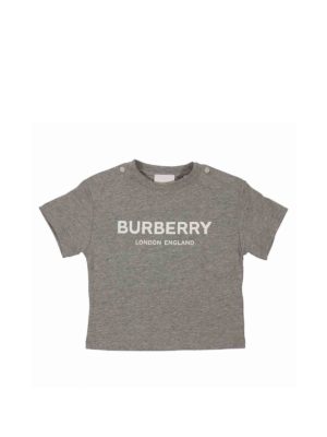 BURBERRY: t-shirts - Mini Robbie t-shirt in grey