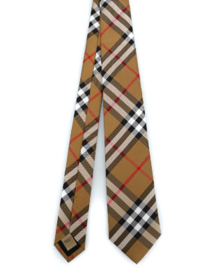 BURBERRY: cravatte e papillion - Cravatta Manston in seta Vintage check