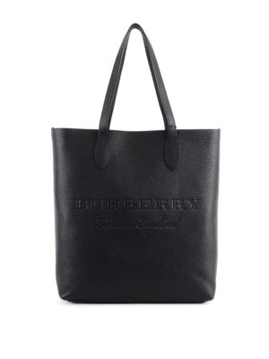 Burberry: totes bags - Remington N/S embossed leather tote