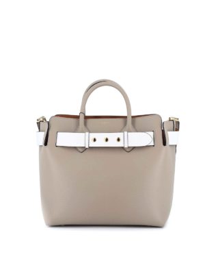 BURBERRY: totes bags - The Belt hammered leather medium tote
