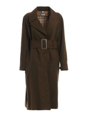 BURBERRY: cappotti trench - Cappotto Camelford con maxi cintura