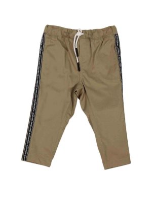 BURBERRY: trousers - Chino trousers in Honey color