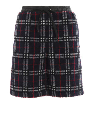 BURBERRY: pantaloni shorts - Pantaloncini Keaton in shearling sintetico