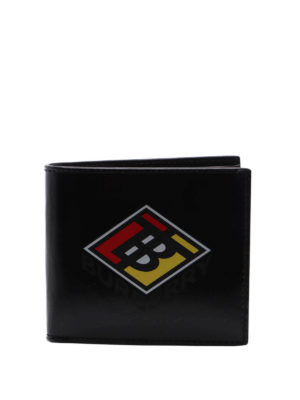 BURBERRY: wallets & purses - Logo print bifold wallet