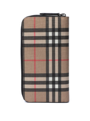 BURBERRY: portafogli - Portafoglio zip-around Vintage Check