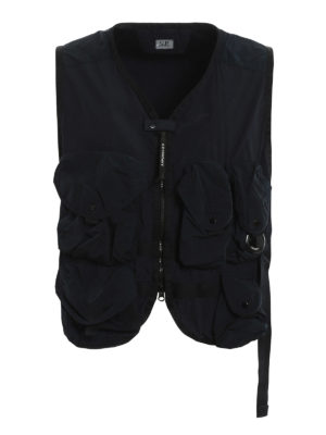 C.P. COMPANY: waistcoats & gilets - Multi pocket dyed vest