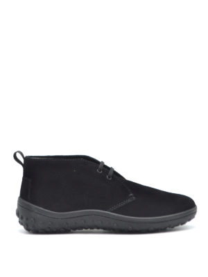 CAR SHOE: trainers - Black suede desert boots