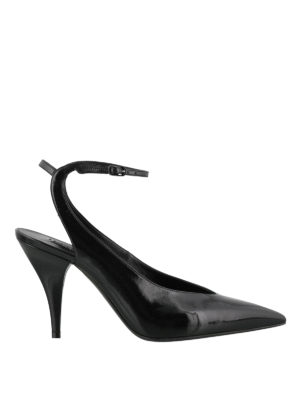 Casadei: scarpe décolleté - Slingback New Waves in vernice