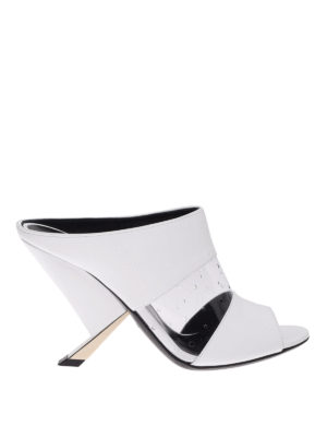 Casadei: sabot - Mules X Blade bianche in vernice