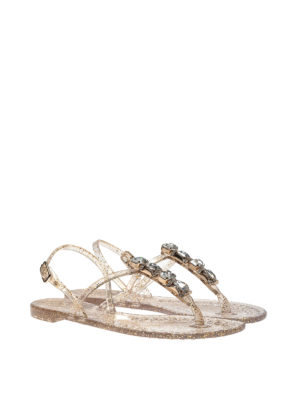 casadei jelly flip flops