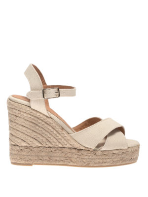 CASTANER: espadrillas - Espadrillas Blaudell avorio con zeppe