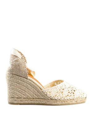 CASTANER: espadrillas - Zeppe Carina in crochet e tela