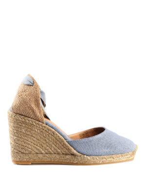 CASTANER: espadrillas - Zeppe Carina in canvas azzurre