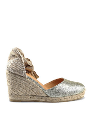 CASTANER: espadrillas - Espadrillas Carina in tessuto metallizzato