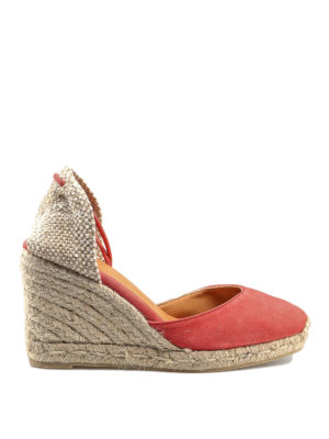 CASTANER: espadrillas - Espadrillas Carina rosse con zeppa