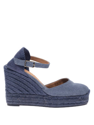 CASTANER: espadrillas - Espadrillas Carol blu con zeppa