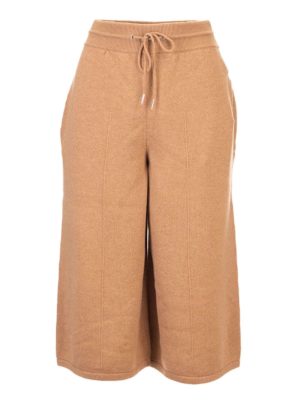 CELINE: casual trousers - Coulottes in camel color