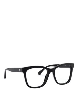 CHANEL: Glasses - Black acetate optical glasses