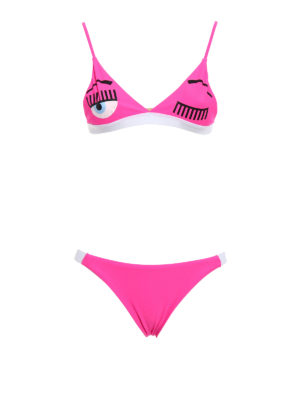 CHIARA FERRAGNI: bikini - Bikini fucsia motivo Flirting