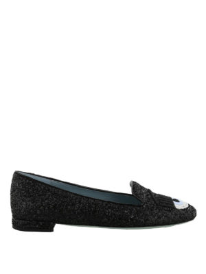 CHIARA FERRAGNI: ballerine - Ballerine Flirting in glitter nero