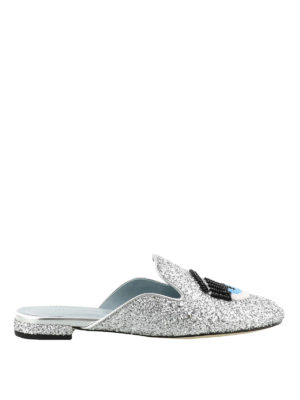 CHIARA FERRAGNI: sabot - Sabot Flirting in glitter argento