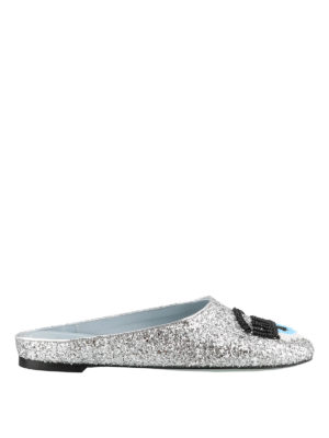 CHIARA FERRAGNI: sabot - Sabot Flirting in glitter argentato