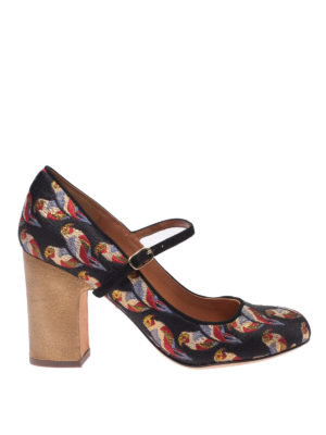 Chie Mihara: scarpe décolleté - Mary Jane Is Fugaz con motivo pappagalli