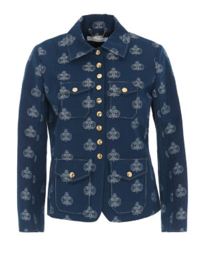 CHLOE': giacche casual - Giacca con monogramma jacquard all over