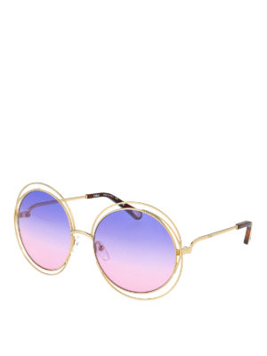 CHLOE': sunglasses - Carlina violet gradient lenses sunglasses