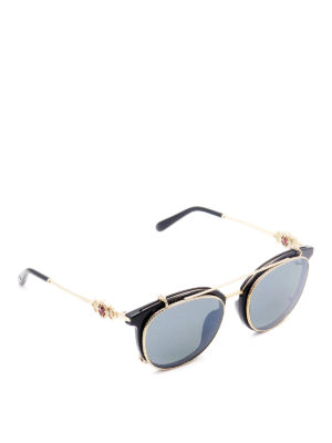 CHOPARD: sunglasses - Clip-on detailed embellished glasses