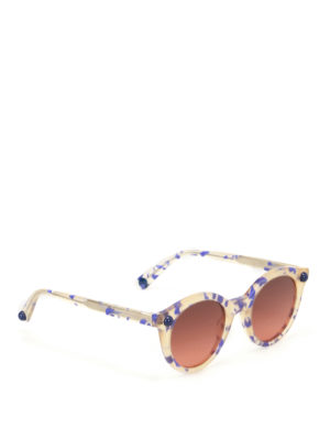 Christopher Kane: sunglasses - Havana rounded sunglasses
